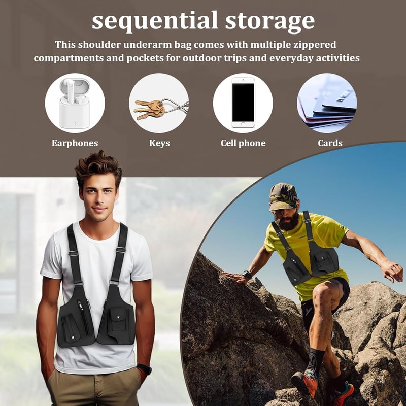 🔥 Last Day 49% OFF – Adjustable Underarm Shoulder Bag for Men & Women