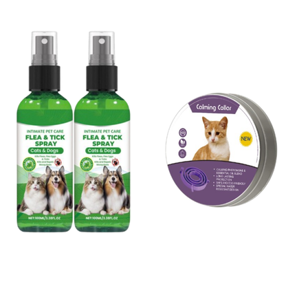 🥳2026 HOT SALE🥳💞50K+ SOLD!🍃🐾 50% OFF! Natural Flea & Tick Spray – Peppermint & tea tree oil, safe for cats & dogs. Soothes itchy skin, no harsh chemicals. Just spray & go. A gentle pest solution. 🌿✨