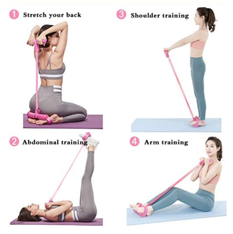 🎁80K+ SOLD!🎁21 Fitness Resistance Bands-4 Tube Pedal Ankle Puller