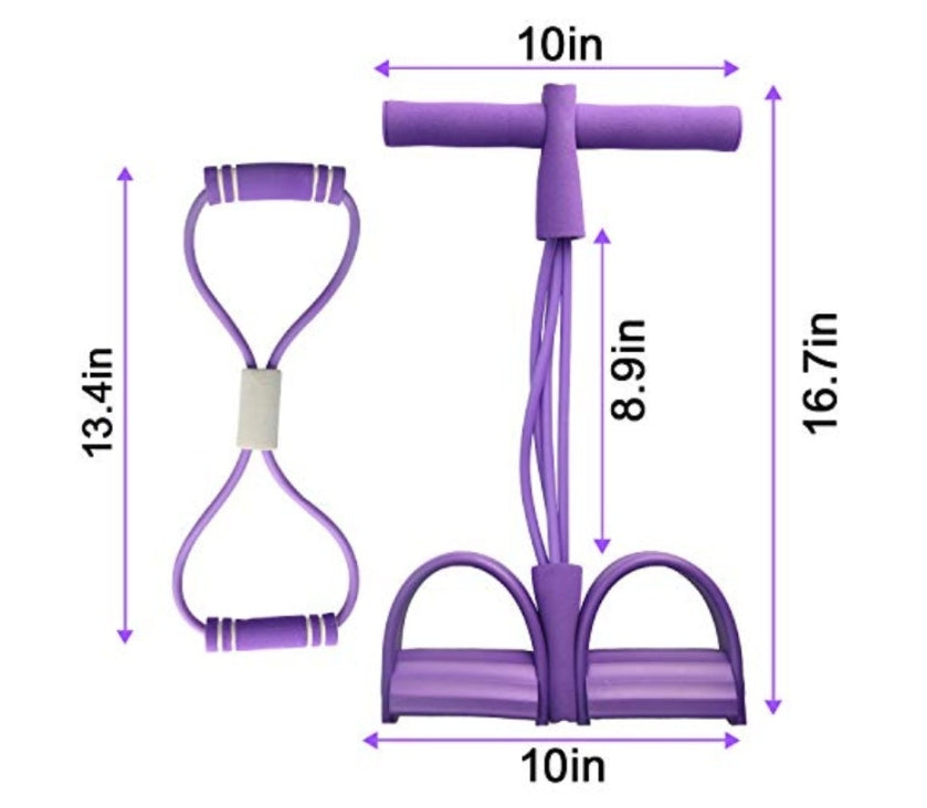 🎁80K+ SOLD!🎁21 Fitness Resistance Bands-4 Tube Pedal Ankle Puller