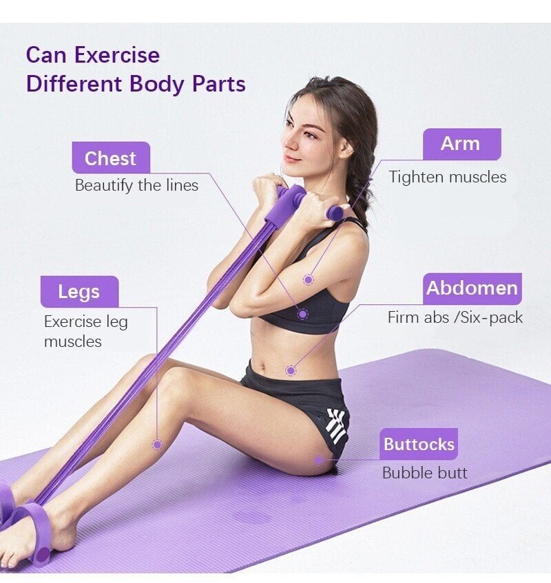 🎁80K+ SOLD!🎁21 Fitness Resistance Bands-4 Tube Pedal Ankle Puller