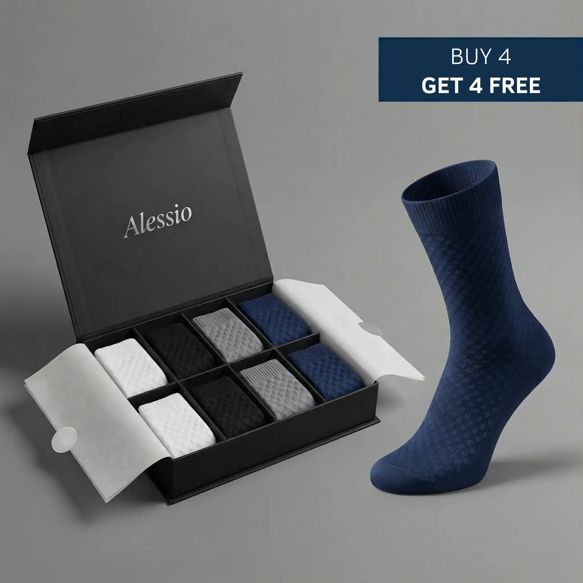 Alessio Premium Bamboo Crew Socks