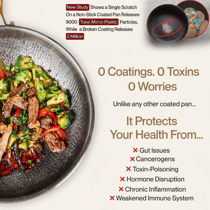 Pure Titanium Classic and Wok Pan (4 Piece)