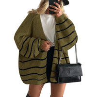 Striped Army Green