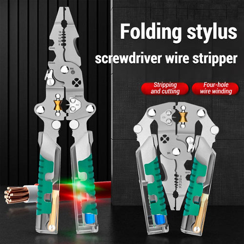 💯 Father’s Day Flash Sale – 50% OFF! ⚡ Smart Anti‑Shock Multifunctional Wire Stripper & Safety Tester