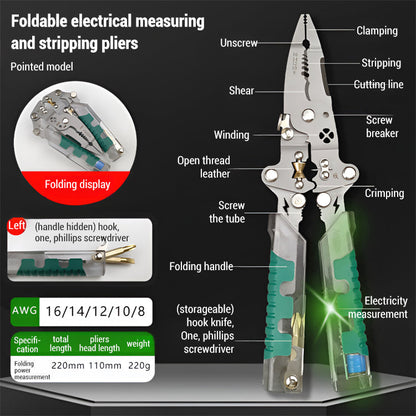 💯 Father’s Day Flash Sale – 50% OFF! ⚡ Smart Anti‑Shock Multifunctional Wire Stripper & Safety Tester
