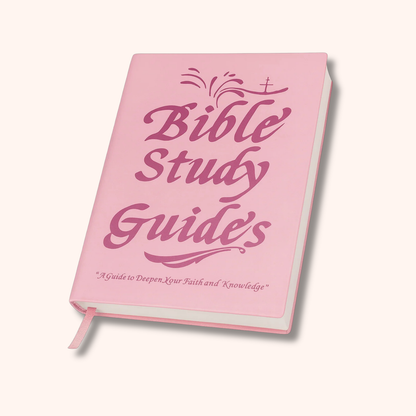 Bible study guide in pink cover