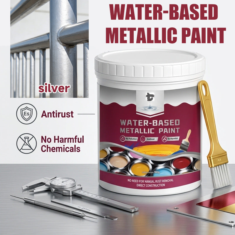 ⏳Time-Limited Special⏰Rust Converter Metallic Paint – One coat stops rust, no sanding, no fumes. Dries to a sleek metal finish🛡️
