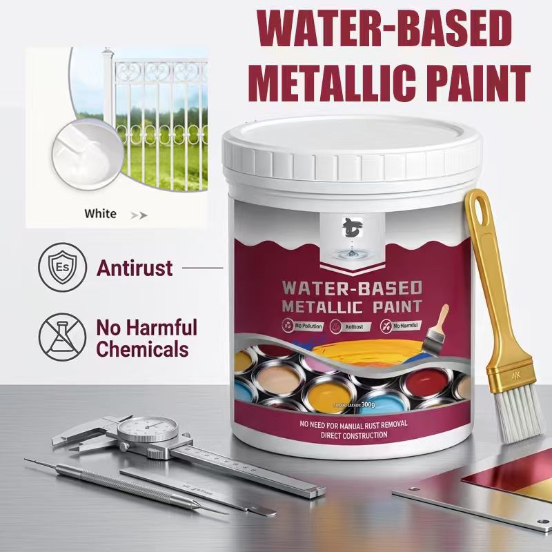 ⏳Time-Limited Special⏰Rust Converter Metallic Paint – One coat stops rust, no sanding, no fumes. Dries to a sleek metal finish🛡️
