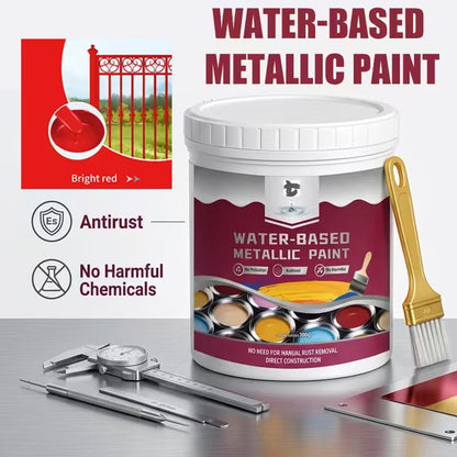 ⏳Time-Limited Special⏰Rust Converter Metallic Paint – One coat stops rust, no sanding, no fumes. Dries to a sleek metal finish🛡️