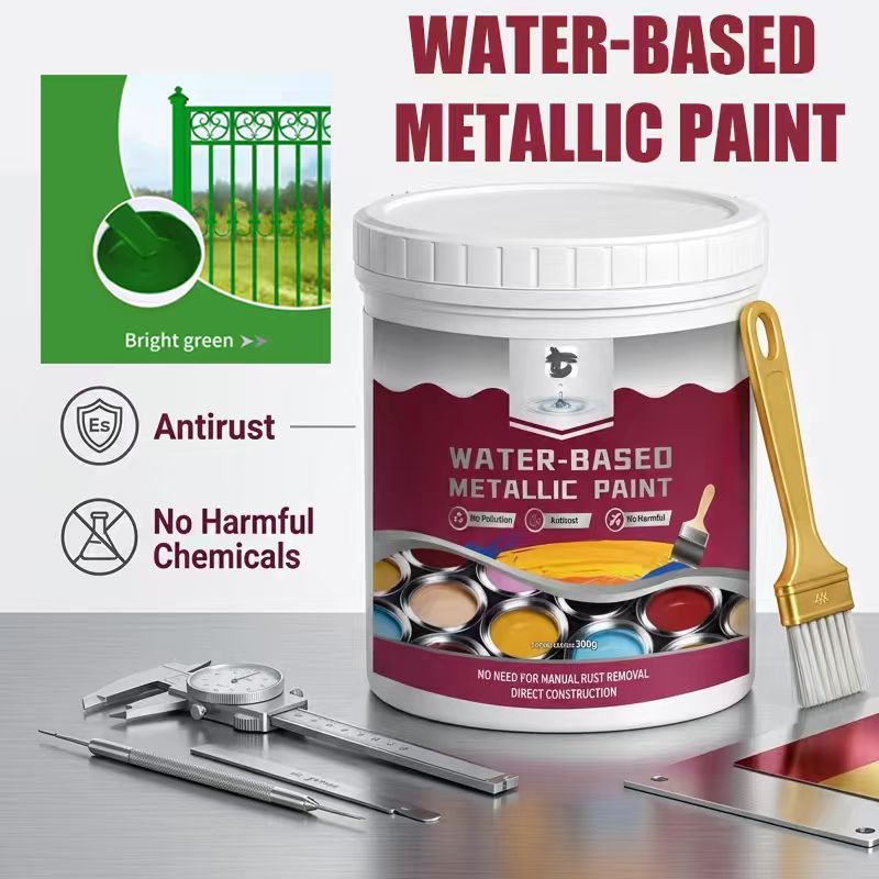 ⏳Time-Limited Special⏰Rust Converter Metallic Paint – One coat stops rust, no sanding, no fumes. Dries to a sleek metal finish🛡️