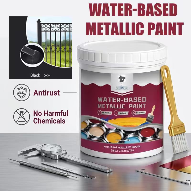 ⏳Time-Limited Special⏰Rust Converter Metallic Paint – One coat stops rust, no sanding, no fumes. Dries to a sleek metal finish🛡️