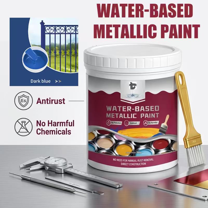 ⏳Time-Limited Special⏰Rust Converter Metallic Paint – One coat stops rust, no sanding, no fumes. Dries to a sleek metal finish🛡️