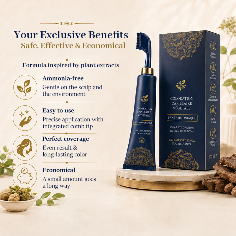 Herbal Hair Dye Comb for Home Use