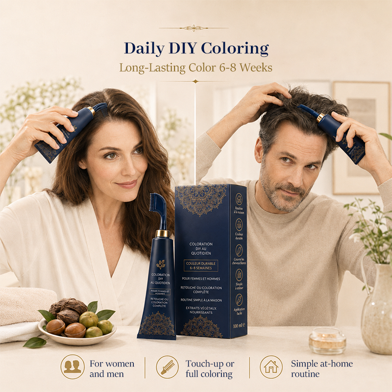 Herbal Hair Dye Comb for Home Use