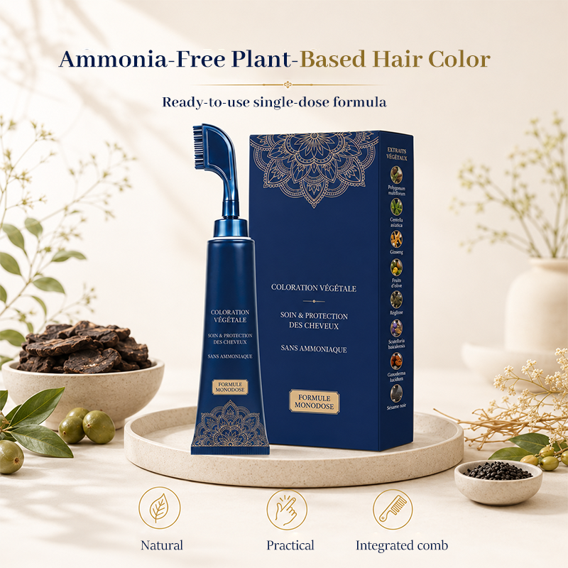 Herbal Hair Dye Comb for Home Use