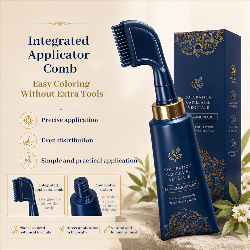 Herbal Hair Dye Comb for Home Use