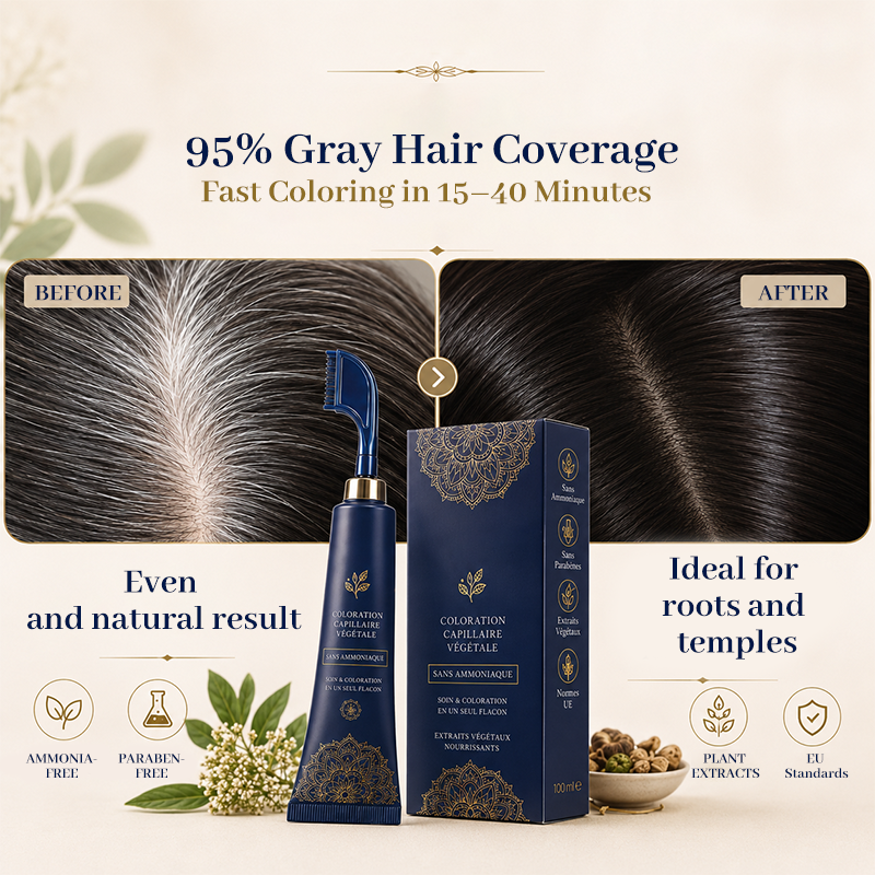 Herbal Hair Dye Comb for Home Use