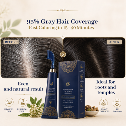 Herbal Hair Dye Comb for Home Use