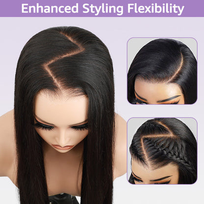 Water Wave Wear Go Wig Pre-cut 7x5 HD Lace Bleached Knots Wig With Pre-plucked Hairline