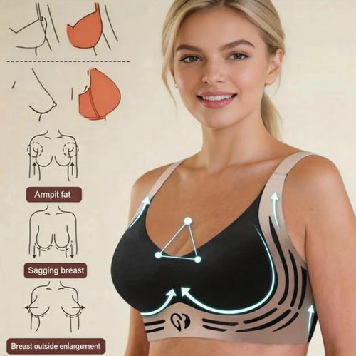 Anti-Sagging Support Shockproof Sports Fixed Cup Bra For Women