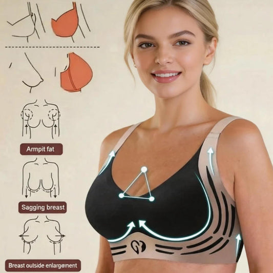 Anti-Sagging Support Shockproof Sports Fixed Cup Bra For Women
