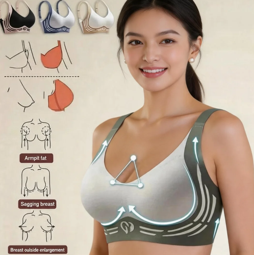 Anti-Sagging Support Shockproof Sports Fixed Cup Bra For Women