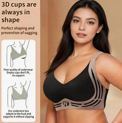Anti-Sagging Support Shockproof Sports Fixed Cup Bra For Women