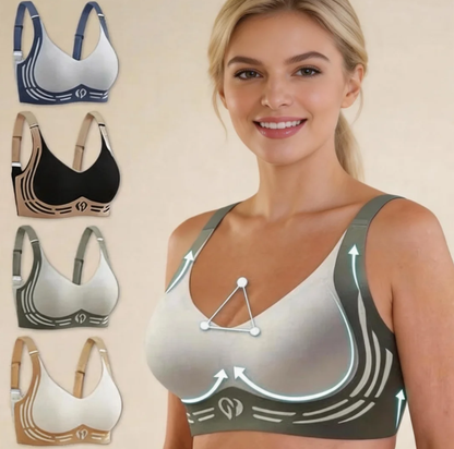 Anti-Sagging Support Shockproof Sports Fixed Cup Bra For Women