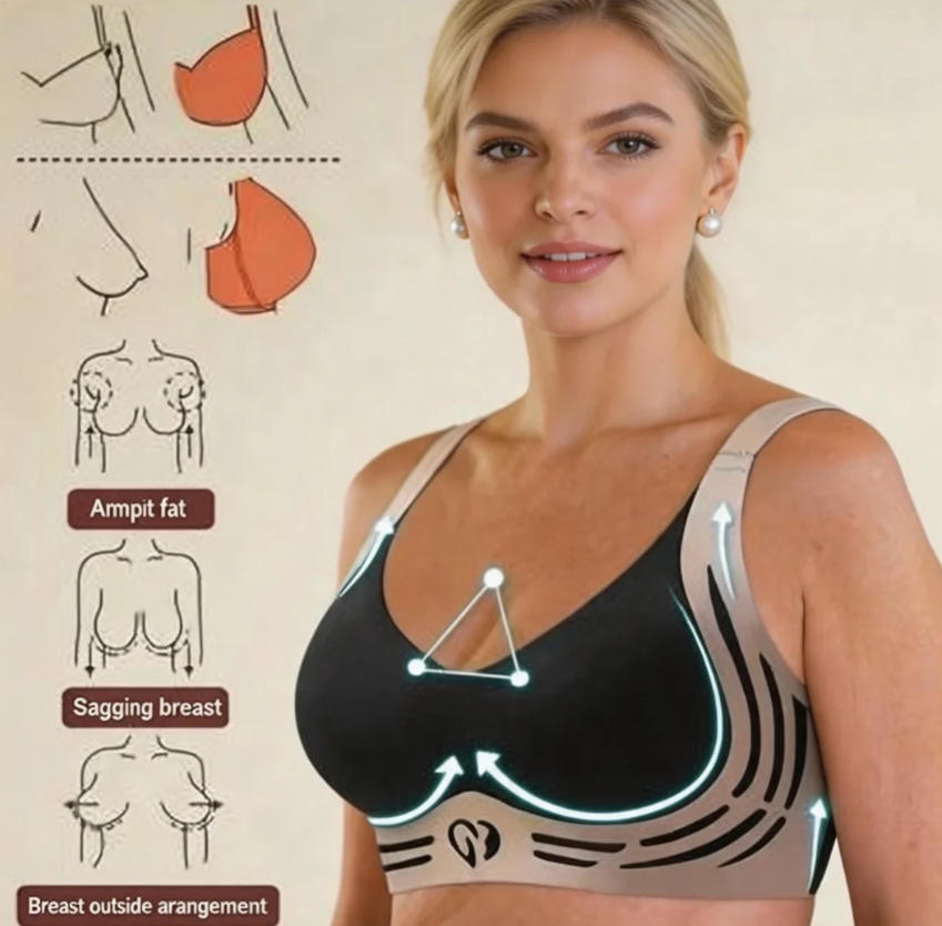 Anti-Sagging Support Shockproof Sports Fixed Cup Bra For Women