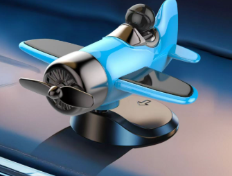 🔥Solar powered airplane shaped car ornaments