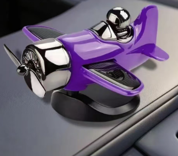 🔥Solar powered airplane shaped car ornaments