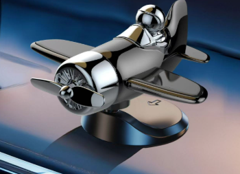 🔥Solar powered airplane shaped car ornaments