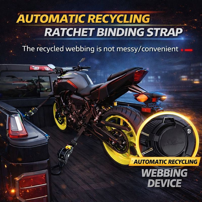 CargoPro™ Auto-Retract Tie-Down Ratchet Straps