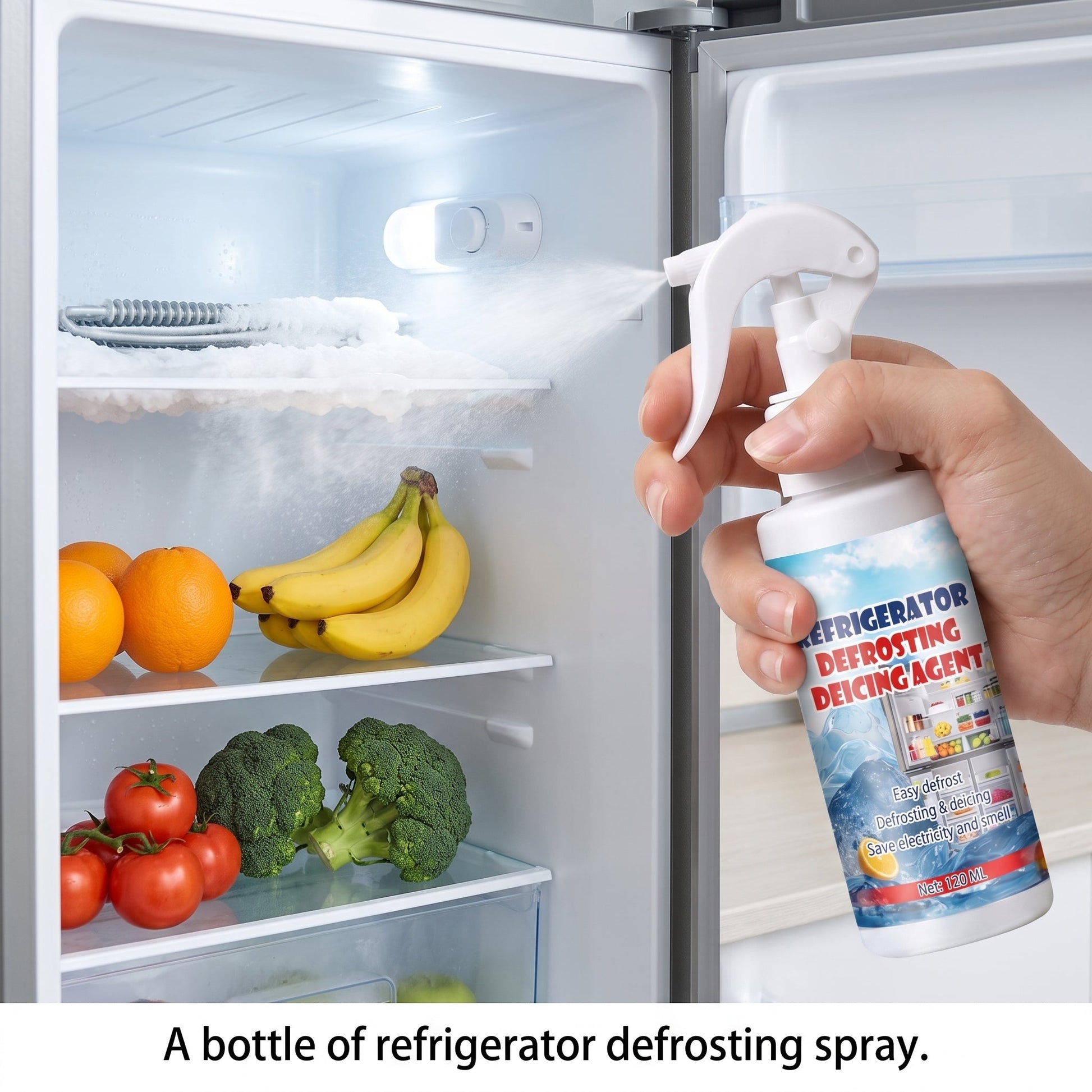 ⚡SUPER PRICE🧊Defrost spray for fridge and freezer🎁 (free scraper included)