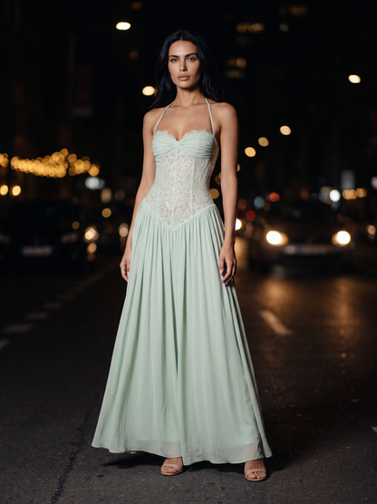 Aubrey Maxi Dress Mint front