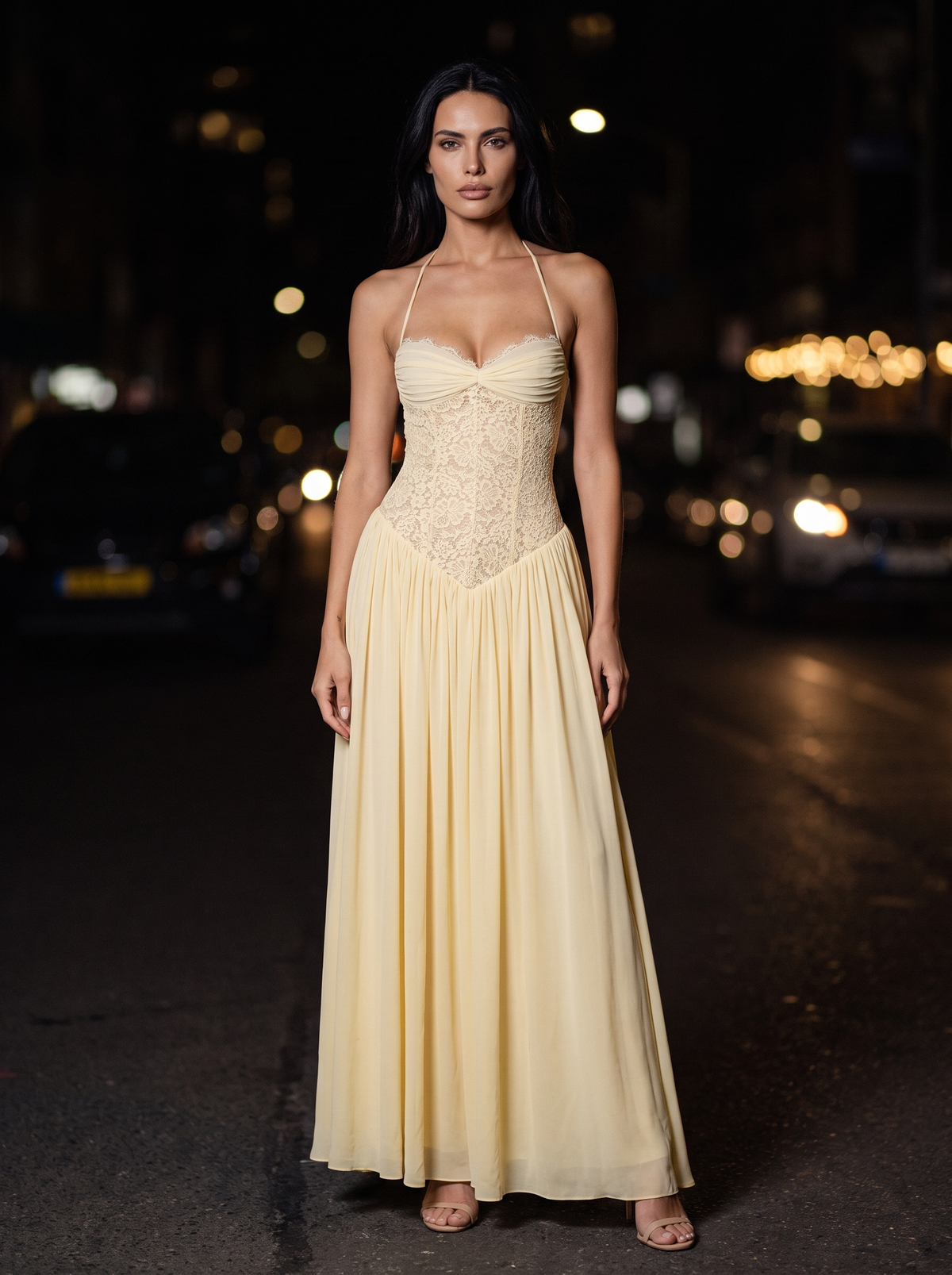 Aubrey Maxi Dress Butter front