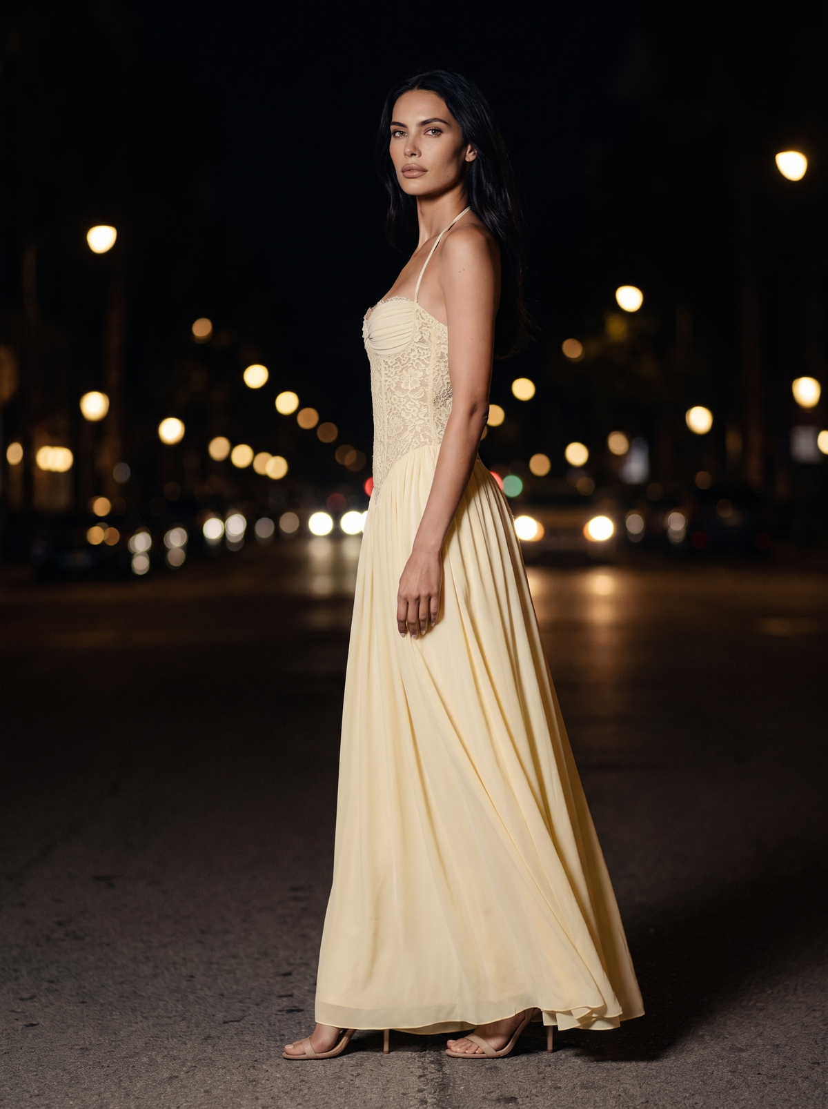 Aubrey Maxi Dress Butter side