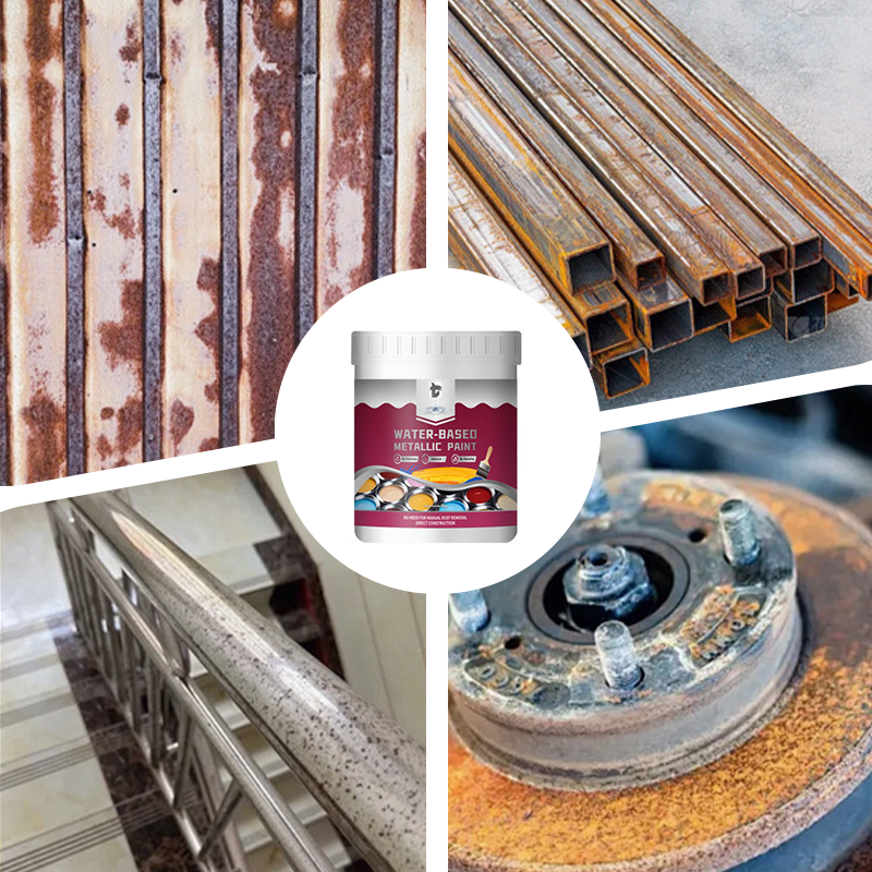 ⏳Time-Limited Special⏰Rust Converter Metallic Paint – One coat stops rust, no sanding, no fumes. Dries to a sleek metal finish🛡️