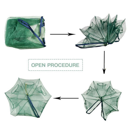 🦐🦀Automatic Foldable Fish Catcher – The Smart Trap for Bigger Catches! 🎣✨