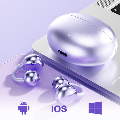 🎧 50% OFF! ✨ Bluetooth 5.4 Open-Ear Clip-On Earbuds with AI Translation – Hi-Fi Stereo Sound – Perfect for Sports, Everyday Use & Travel 🌍🏃‍♂️💬