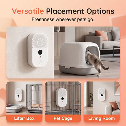 2-in-1 Pet Air Purifier & Ultrasonic Mite Repellent Device