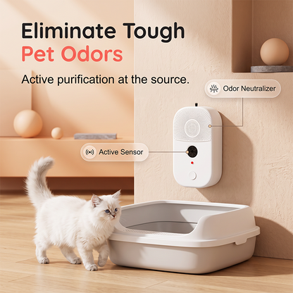 2-in-1 Pet Air Purifier & Ultrasonic Mite Repellent Device