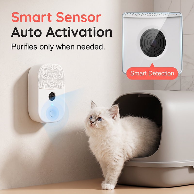 2-in-1 Pet Air Purifier & Ultrasonic Mite Repellent Device