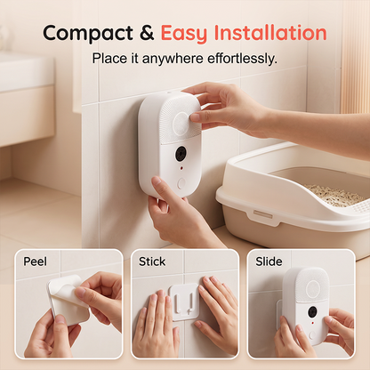2-in-1 Pet Air Purifier & Ultrasonic Mite Repellent Device