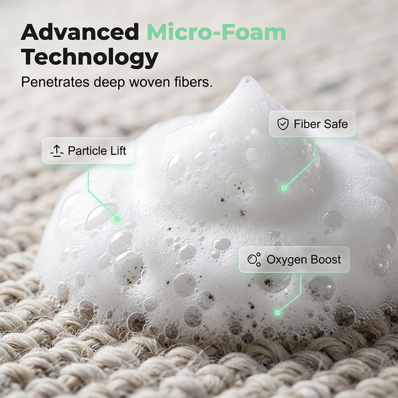 🔥100ml Extra-Large🔥 Waterless Carpet Cleaner Foam – Powerful Deep Stain Removal for Rugs & Upholstery, with Cleaning Towel
