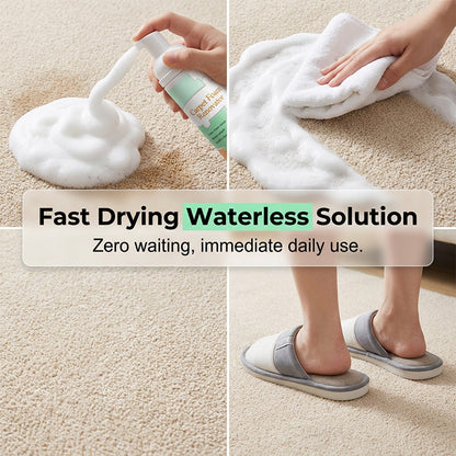 🔥100ml Extra-Large🔥 Waterless Carpet Cleaner Foam – Powerful Deep Stain Removal for Rugs & Upholstery, with Cleaning Towel
