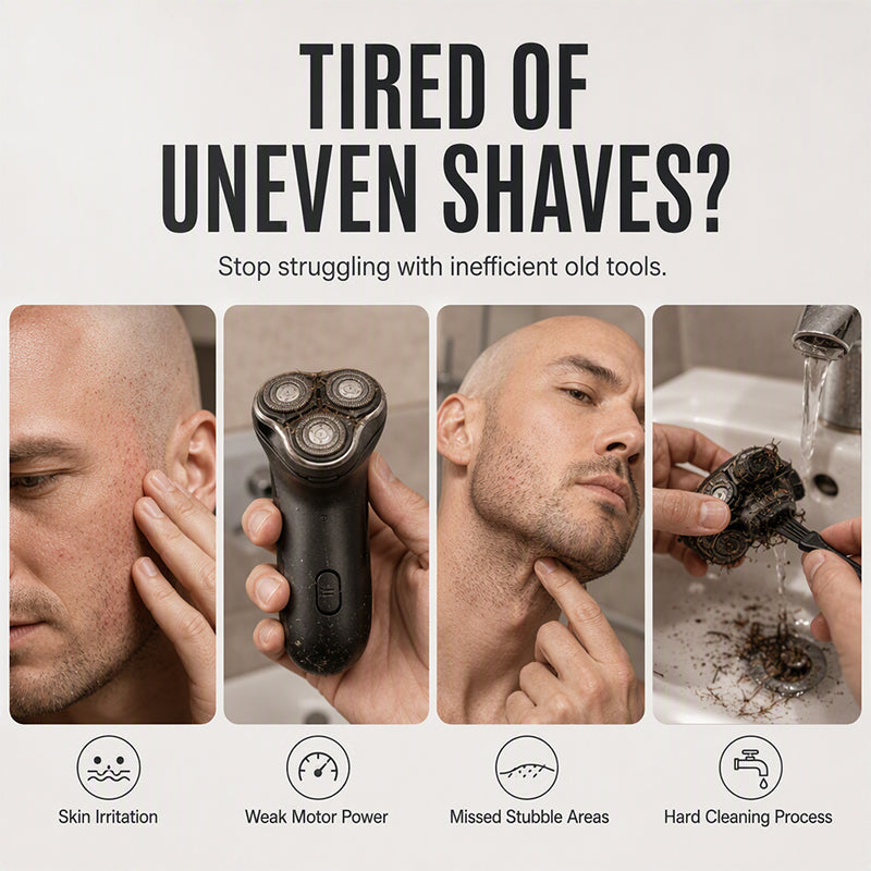 2-in-1 Smart Head Shaver & Beard Trimmer