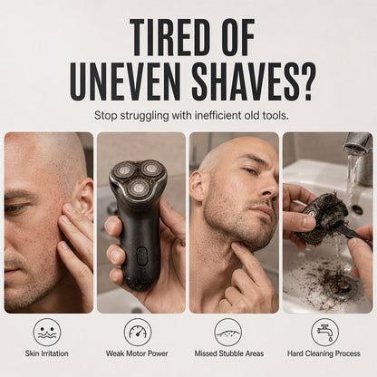 2-in-1 Smart Head Shaver & Beard Trimmer