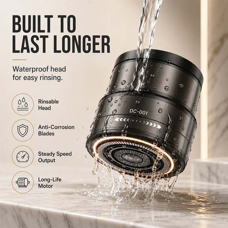 2-in-1 Smart Head Shaver & Beard Trimmer